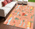 4' X 5' Orange Indoor Outdoor Area Rug