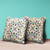 16" x 16" Beige Blown Seam Paisley Indoor Outdoor Throw Pillow