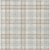 5' X 8' Linen And Brown Plaid Washable Indoor Outdoor Area Rug