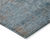 5' X 8' Teal Blue And Brown Abstract Washable Indoor Outdoor Area Rug