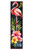 36" Black Pink And Coral Solid Wood Flamingo Porch Sign