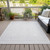 5' X 8' Ivory And Beige Geometric Washable Indoor Outdoor Area Rug Transitional Style - Ivory, Beige Color