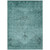 5' X 8' Teal Blue Turquoise And Charcoal Oriental Washable Indoor Outdoor Area Rug