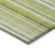 2' X 8' Green Striped Washable Non Skid Indoor Outdoor Runner Rug