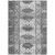 5' X 8' Gray And Ivory Tribal Washable Indoor Outdoor Area Rug