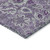 3' X 5' Purple Lilac And Lavender Floral Washable Indoor Outdoor Area Rug