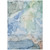 5' X 8' Blue Abstract Washable Non Skid Indoor Outdoor Area Rug Transitional Style - Blue Color