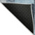 5' X 8' Sky Blue Denim Blue And Gray Geometric Washable Indoor Outdoor Area Rug