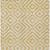 5' X 8' Gold Beige And Ivory Geometric Washable Indoor Outdoor Area Rug