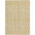 5' X 8' Gold Beige And Ivory Geometric Washable Indoor Outdoor Area Rug