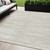 5' X 8' Ivory And Beige Abstract Washable Indoor Outdoor Area Rug Modern Style - Ivory, Beige Color