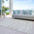 5' X 8' Ivory And Beige Abstract Washable Indoor Outdoor Area Rug Modern Style - Ivory, Beige Color