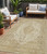 5' X 8' Ivory And Beige Medallion Washable Indoor Outdoor Area Rug - 880016754513