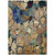 3' X 5' Beige and Blue Abstract Washable Indoor Outdoor Area Rug