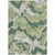 5' X 8' Green Ivory And Beige Abstract Washable Indoor Outdoor Area Rug