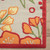 8' X 10' Orange And Ivory Indoor Outdoor Area Rug