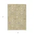 3' X 5' Gold Ivory And Gray Oriental Washable Indoor Outdoor Area Rug