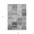 3' X 5' Gray Patchwork Washable Non Skid Indoor Outdoor Area Rug