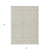 5' X 8' Beige And Ivory Geometric Washable Indoor Outdoor Area Rug