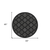 4' Charcoal And Black Round Trellis Indoor Outdoor Area Rug