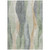 5' X 8' Artichoke Green And Gray Abstract Washable Indoor Outdoor Area Rug