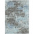 3' X 5' Taupe And Sky Blue Abstract Washable Indoor Outdoor Area Rug