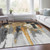 3' X 5' Black And Gold Abstract Washable Indoor Outdoor Area Rug