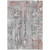 5' X 8' Copper And Gray Abstract Washable Indoor Outdoor Area Rug - Copper, Gray