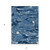 5' X 8' Navy Blue And Blue Abstract Washable Indoor Outdoor Area Rug