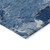 5' X 8' Navy Blue And Blue Abstract Washable Indoor Outdoor Area Rug