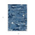 5' X 8' Navy Blue And Blue Abstract Washable Indoor Outdoor Area Rug
