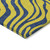 5' X 8' Yellow And Blue Animal Print Washable Indoor Outdoor Area Rug