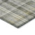 2' X 3' Gray Plaid Washable Non Skid Indoor Outdoor Area Rug
