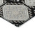 5' X 8' Black And Silver Floral Washable Indoor Outdoor Area Rug