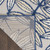 7' X 10' Navy Blue And Ivory Botanical Leaves Indoor Outdoor Area Rug