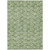 3' X 5' Green And Ivory Geometric Washable Indoor Outdoor Area Rug Transitional Style - Green, Ivory Color