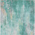 5' X 8' Teal Blue Peach And Ivory Abstract Washable Indoor Outdoor Area Rug