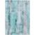 5' X 8' Teal Washable Non Skid Indoor Outdoor Area Rug