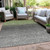 3' X 5' Fern Green And Gray Abstract Washable Indoor Outdoor Area Rug - Fern Green, Gray
