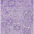 3' X 5' Lavender And Gray Damask Washable Indoor Outdoor Area Rug
