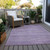 3' X 5' Purple And Lavender Abstract Washable Indoor Outdoor Area Rug - Purple, Lavender