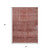 5' X 8' Pink And Ivory Geometric Washable Indoor Outdoor Area Rug - Pink, Ivory