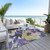 3' X 5' Purple And Lavender Floral Washable Indoor Outdoor Area Rug Transitional Style - Purple, Lavender Color