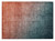 2' X 3' Gray and Red Orange Ombre Washable Non Skid Indoor Outdoor Area Rug