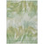 5' X 8' Green And Ivory Abstract Washable Indoor Outdoor Area Rug - Green, Ivory
