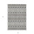 5' X 8' Gray Brown And Ivory Moroccan Washable Indoor Outdoor Area Rug