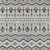 5' X 8' Gray Brown And Ivory Moroccan Washable Indoor Outdoor Area Rug