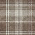 5' X 8' Brown Black And Ivory Plaid Washable Indoor Outdoor Area Rug
