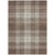 5' X 8' Brown Black And Ivory Plaid Washable Indoor Outdoor Area Rug