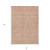 3' X 5' Copper And Beige Floral Washable Indoor Outdoor Area Rug - 608219001919